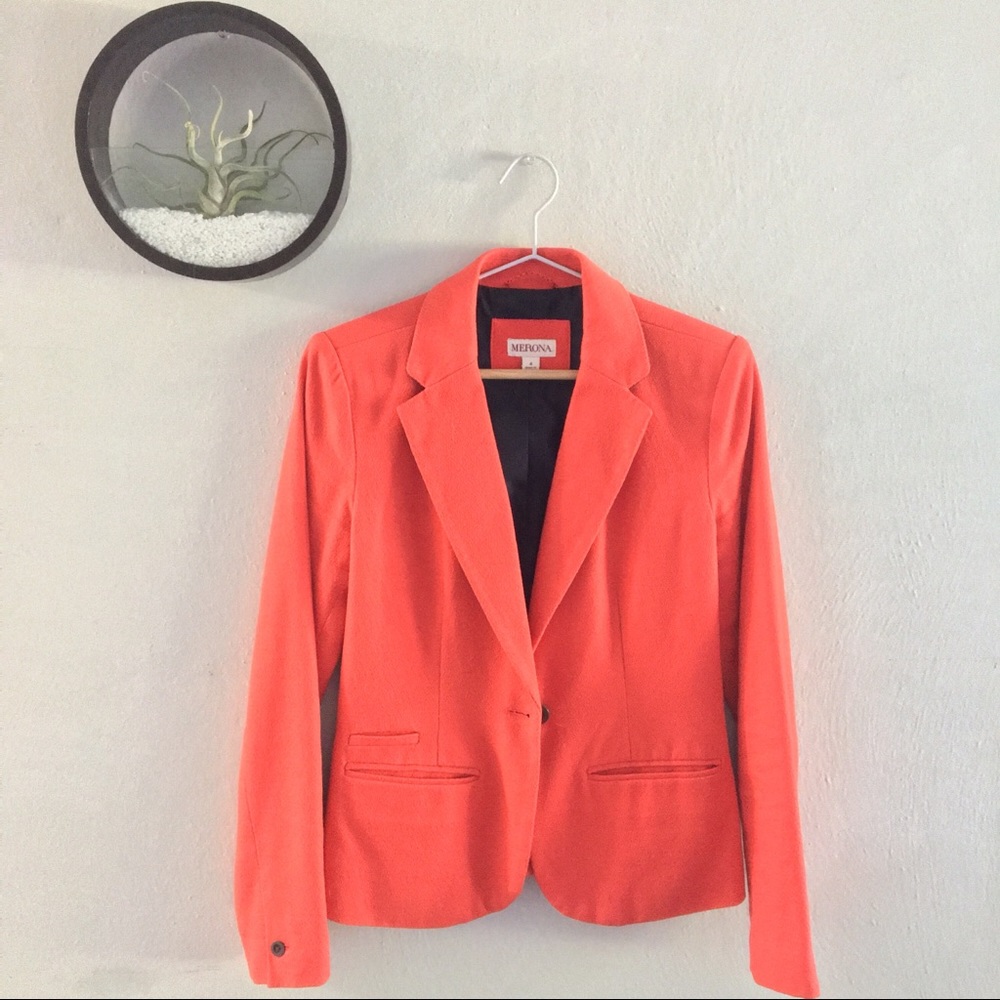 Merona Bright Coral Blazer